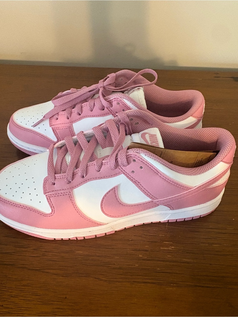 Nike Low-Top Sneakers in Pink and White